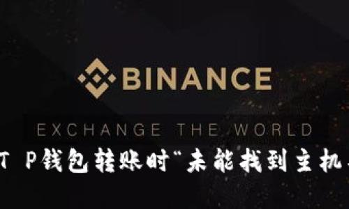 如何解决T P钱包转账时“未能找到主机名”的问题